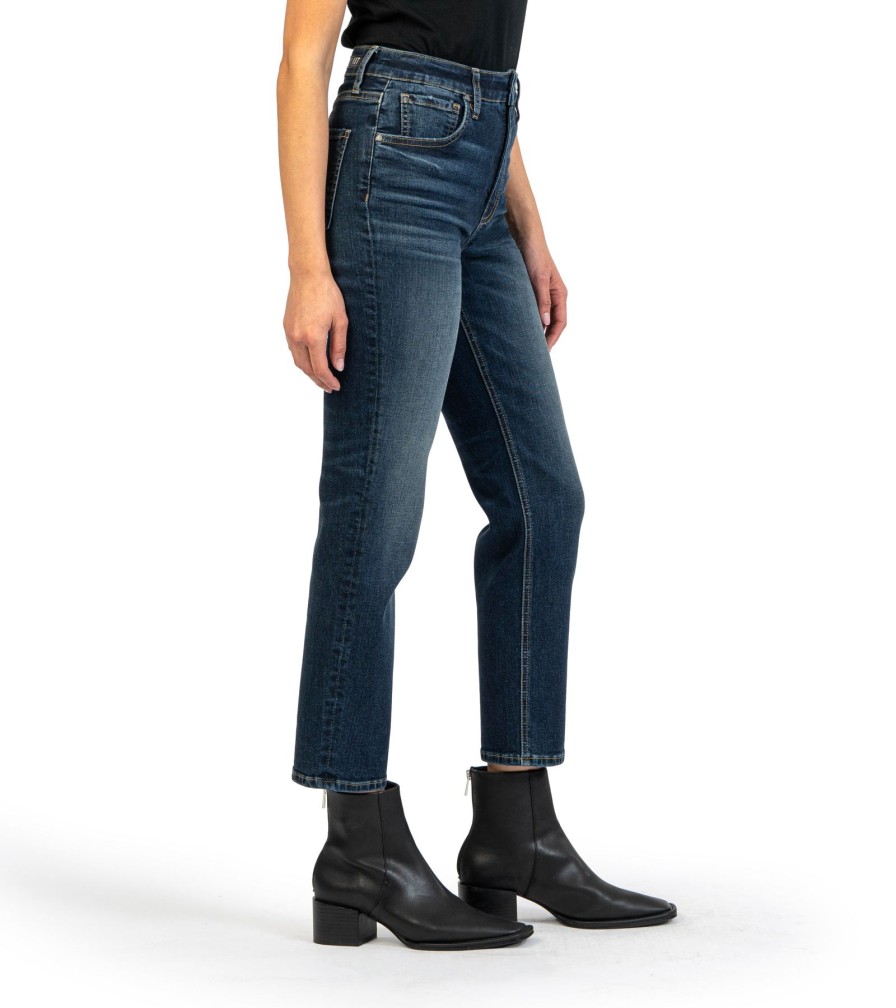 Women Kut Denim Pants | Elizabeth High Rise Fab Ab Straight-Resounding