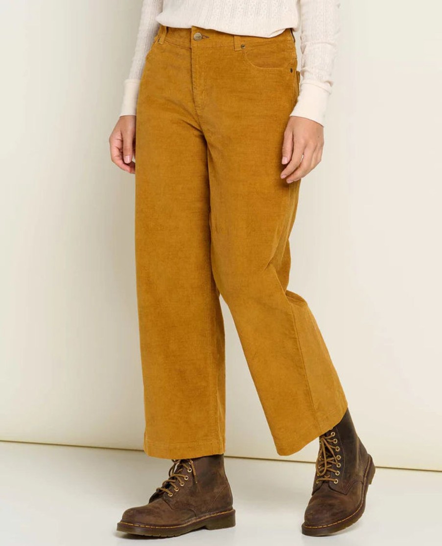 Women Toad&Co Pants | W'S Karuna Cord Wide Leg Pant -Cardamom