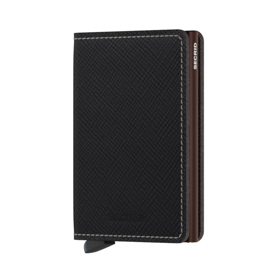 Women Secrid Wallets | Slimwallet-Saffiano Brown