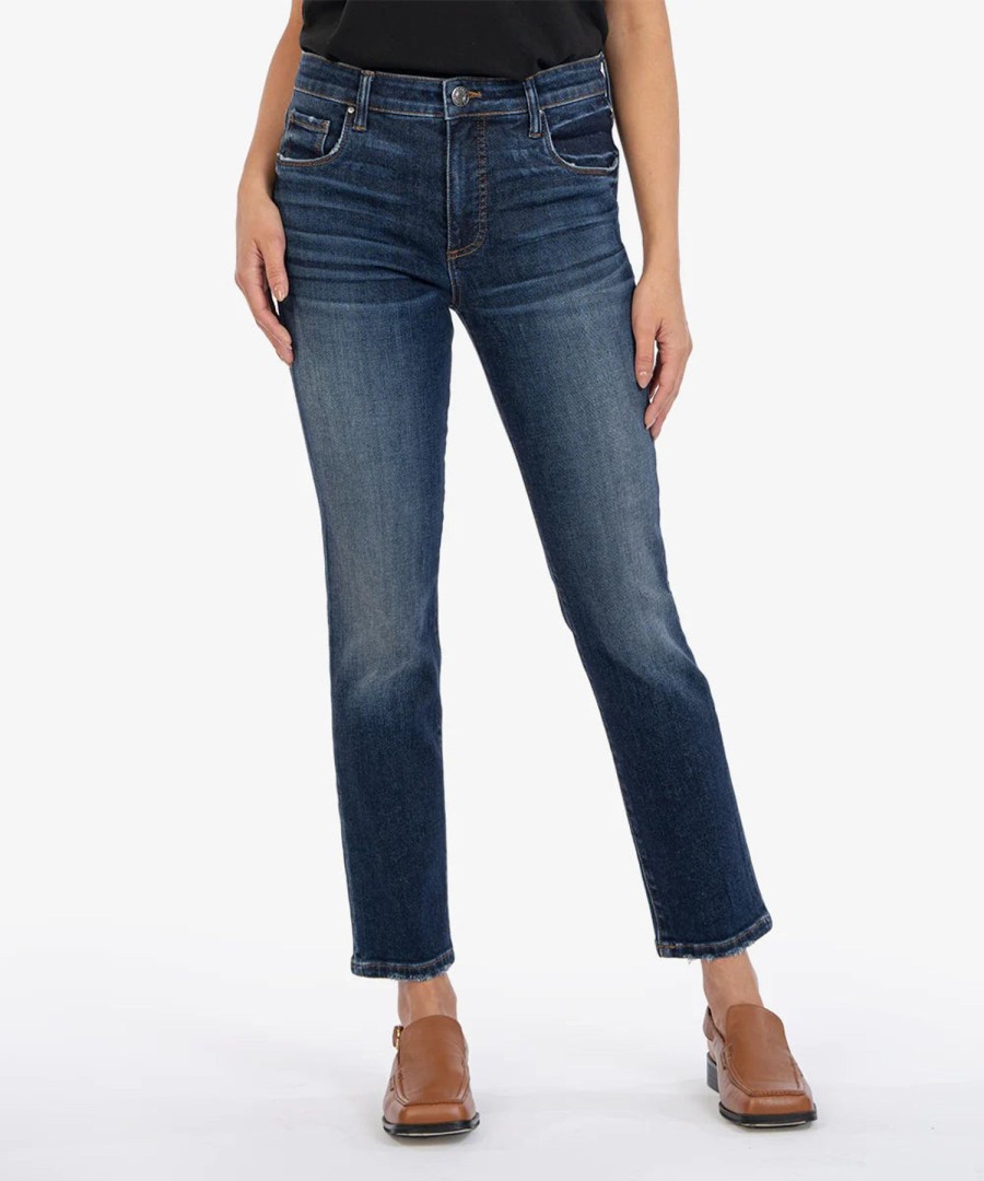 Women Kut Denim Pants | Reese High Rise Ankle Straight Leg-Enchantment