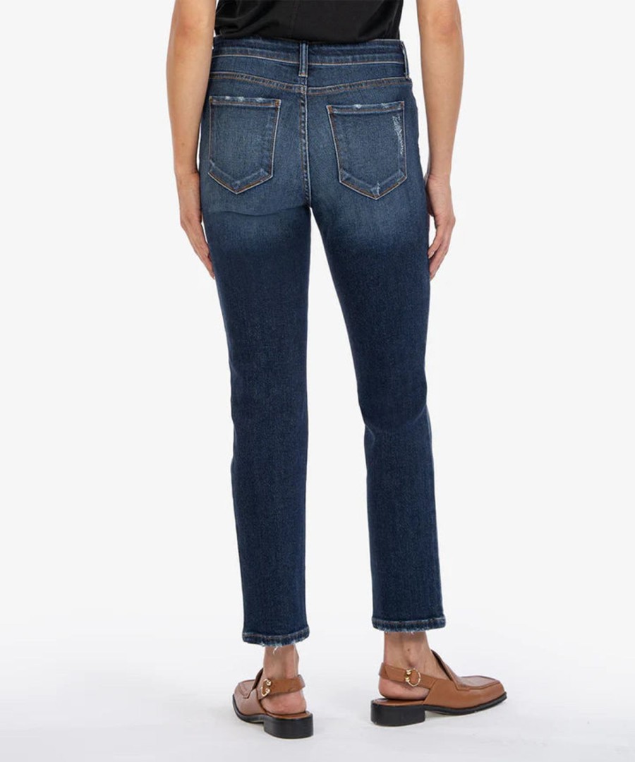 Women Kut Denim Pants | Reese High Rise Ankle Straight Leg-Enchantment