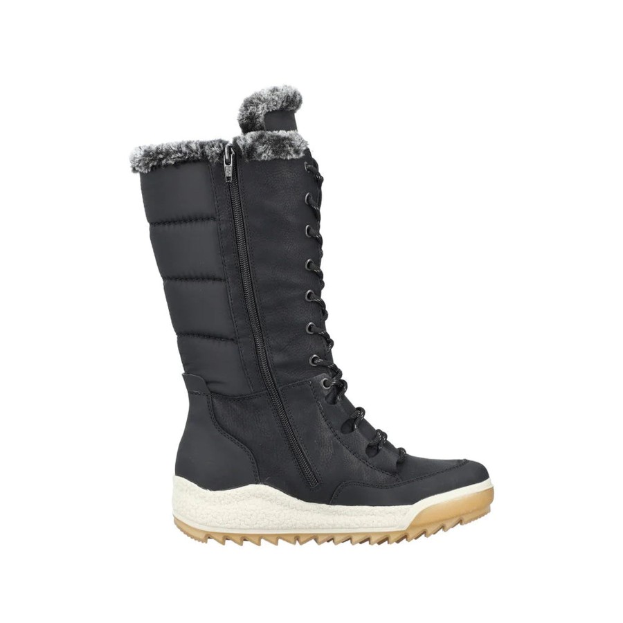 Women Rieker Boots | W'S Y4760-Aria Boot-Black