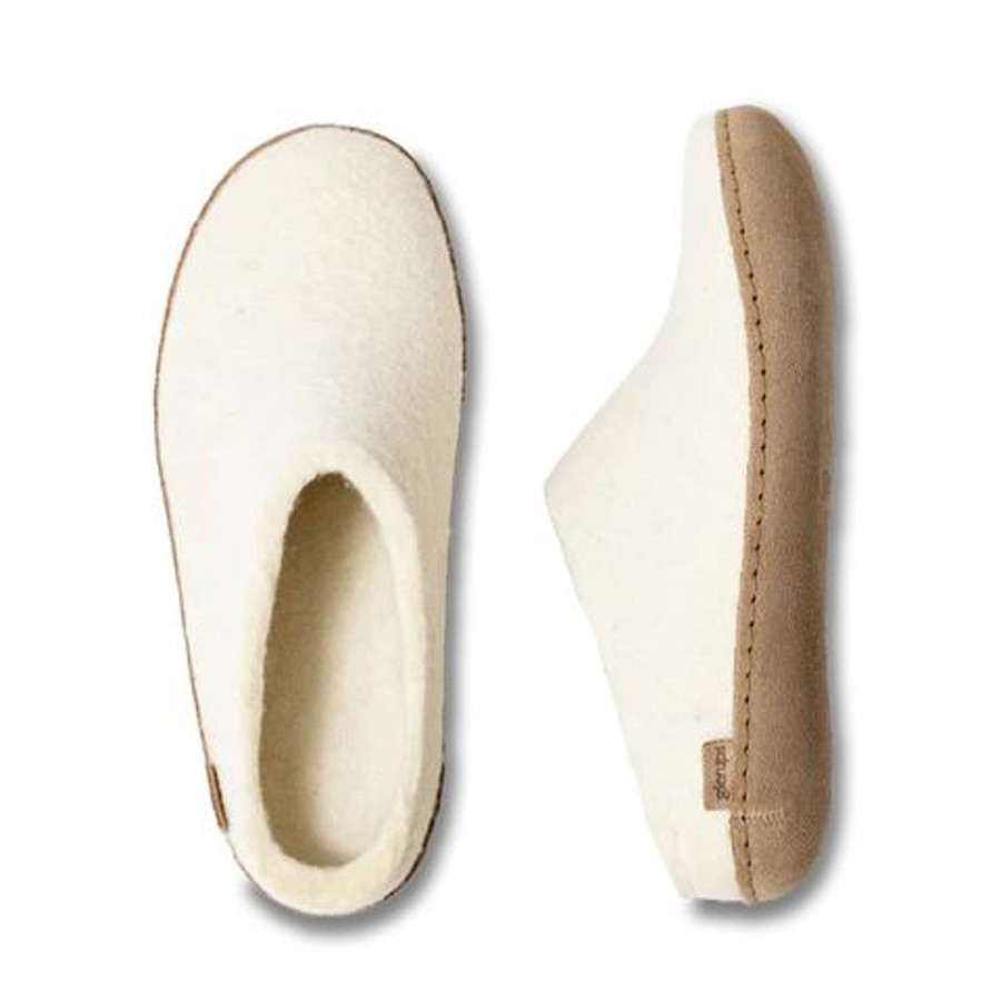 Women Glerups Slippers | Glerup Slipper-White