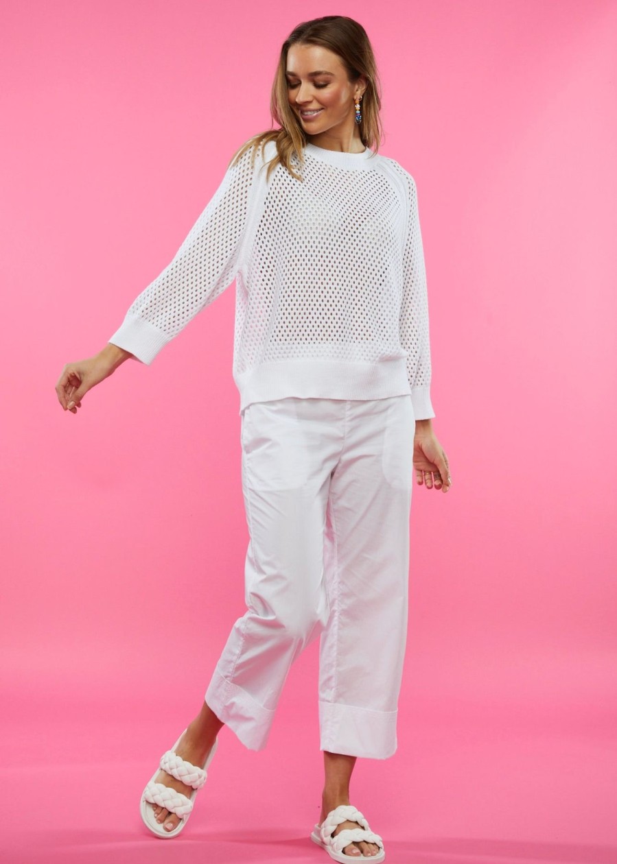 Women Zaket & Plover Sweaters | W'S Holey Top-White