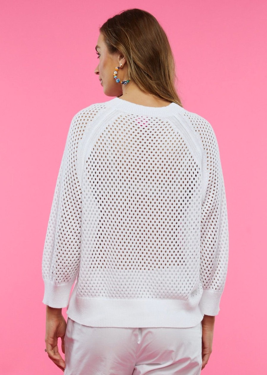 Women Zaket & Plover Sweaters | W'S Holey Top-White