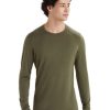 Men Icebreaker | M'S 200 Oasis Long Sleeve Crew Top-Loden