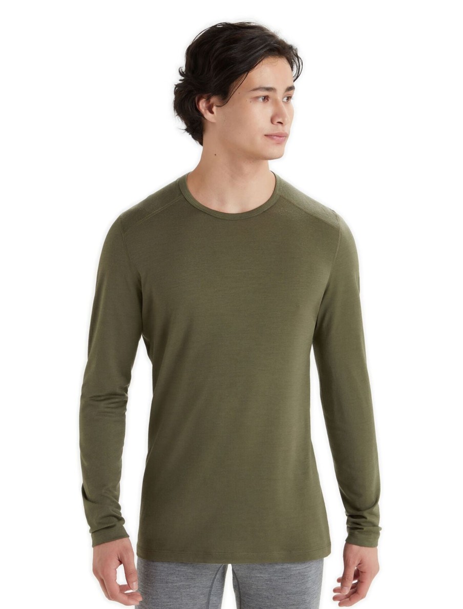 Men Icebreaker | M'S 200 Oasis Long Sleeve Crew Top-Loden