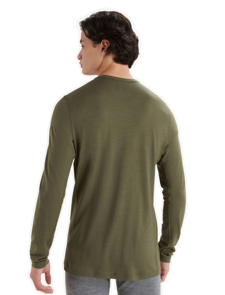 Men Icebreaker | M'S 200 Oasis Long Sleeve Crew Top-Loden