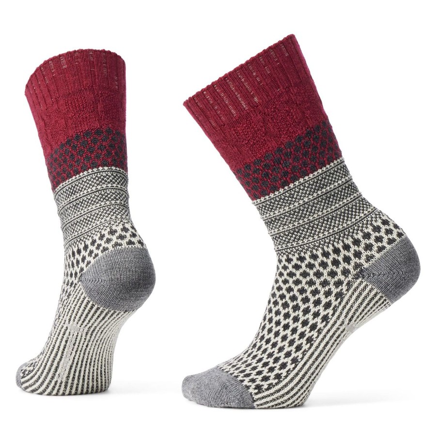 Women Smartwool Socks | W'S Everyday Popcorn Socks- Tibetan Red