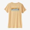 Women Patagonia Shirts | W'S Short-Sleeved Capilene® Cool Daily Graphic Shirt-Waters-Boardshort Logo: Sandy Melon X-Dye