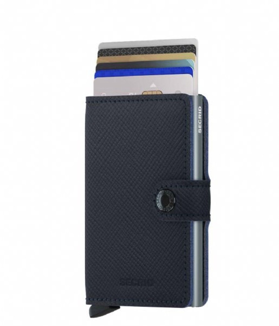 Women Secrid Wallets | Miniwallet-Saffiano Navy