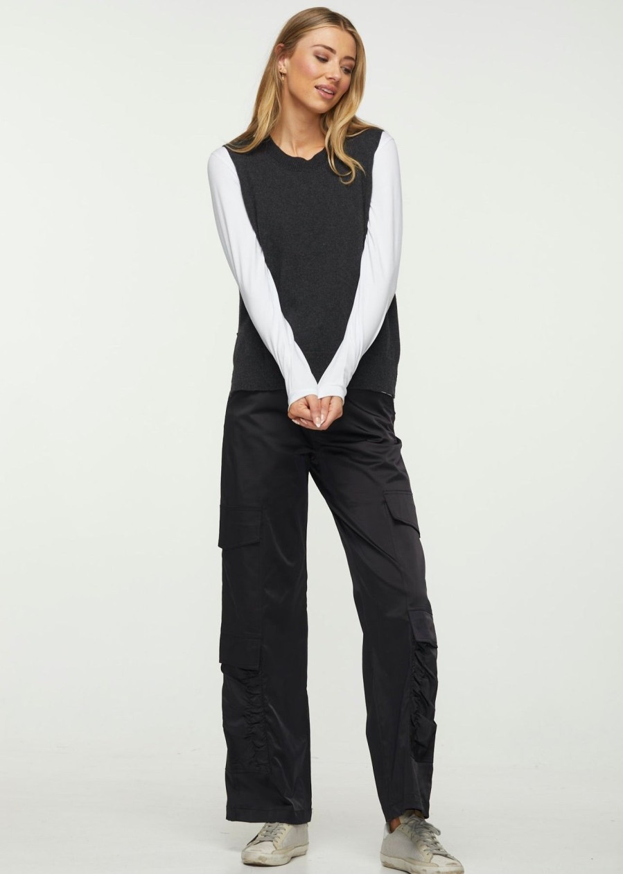 Women Zaket & Plover Sweaters | W'S Essential Vest- Charcoal