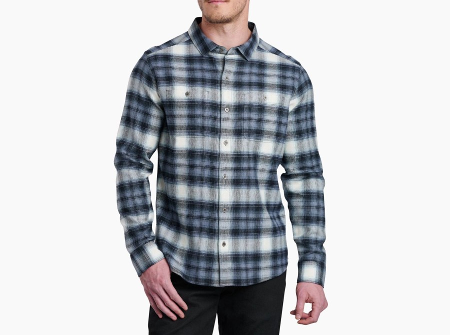 Men Kuhl Sweaters | M'S Law Flannel -Mineral Ice