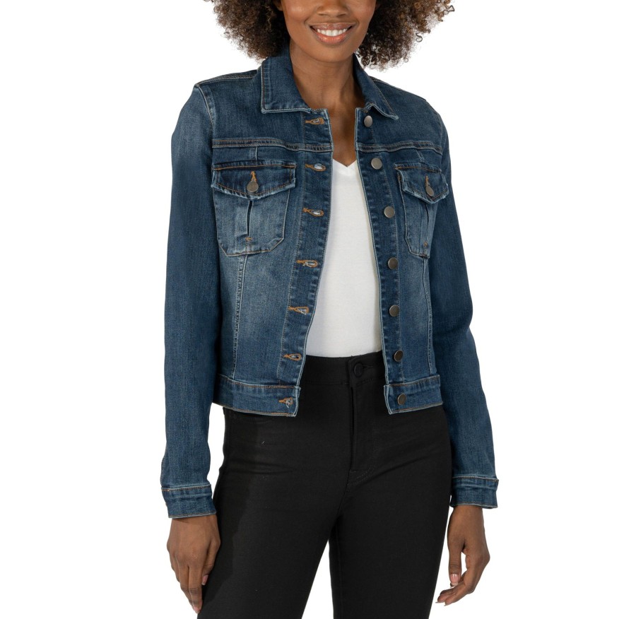 Women Kut Denim Jackets | Amelia Jean Jacket-Sustainable Main Wash