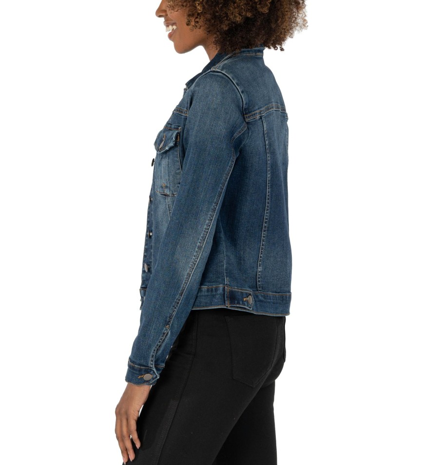 Women Kut Denim Jackets | Amelia Jean Jacket-Sustainable Main Wash