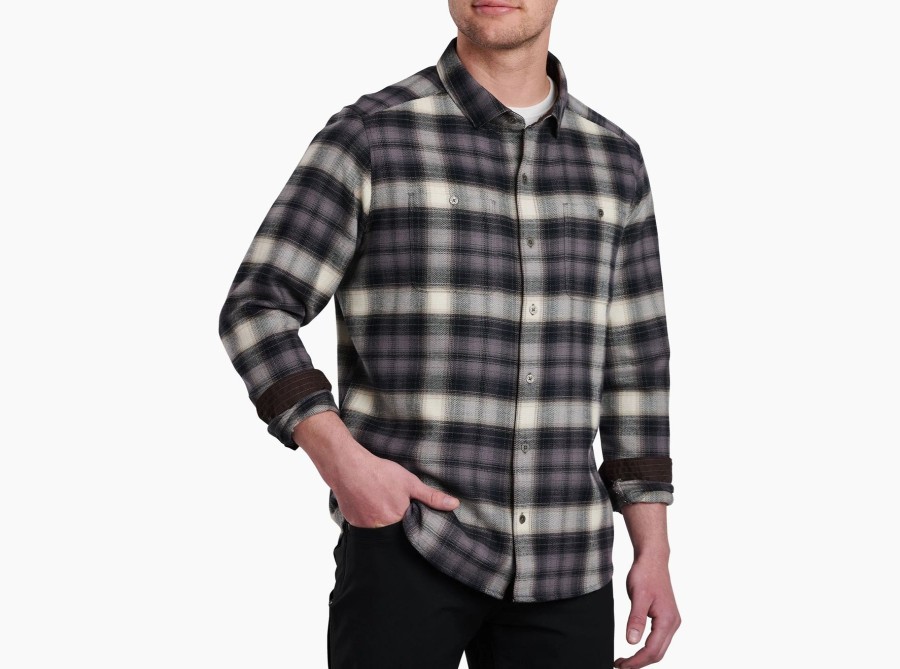 Men Kuhl Shirts | M'S Law Flannel-Black Sand