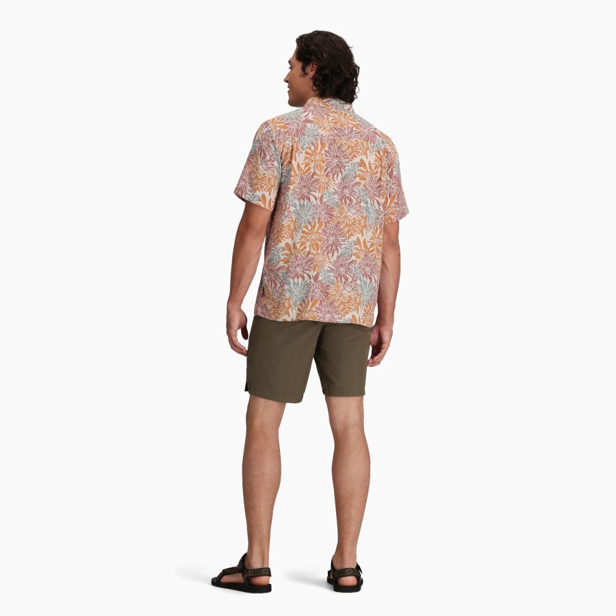 Men Royal Robbins Shirts | M'S Comino S/S-Baked Clay Bonsall Print