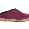 Women Glerups Slippers | Glerup Slipper-Cranberry