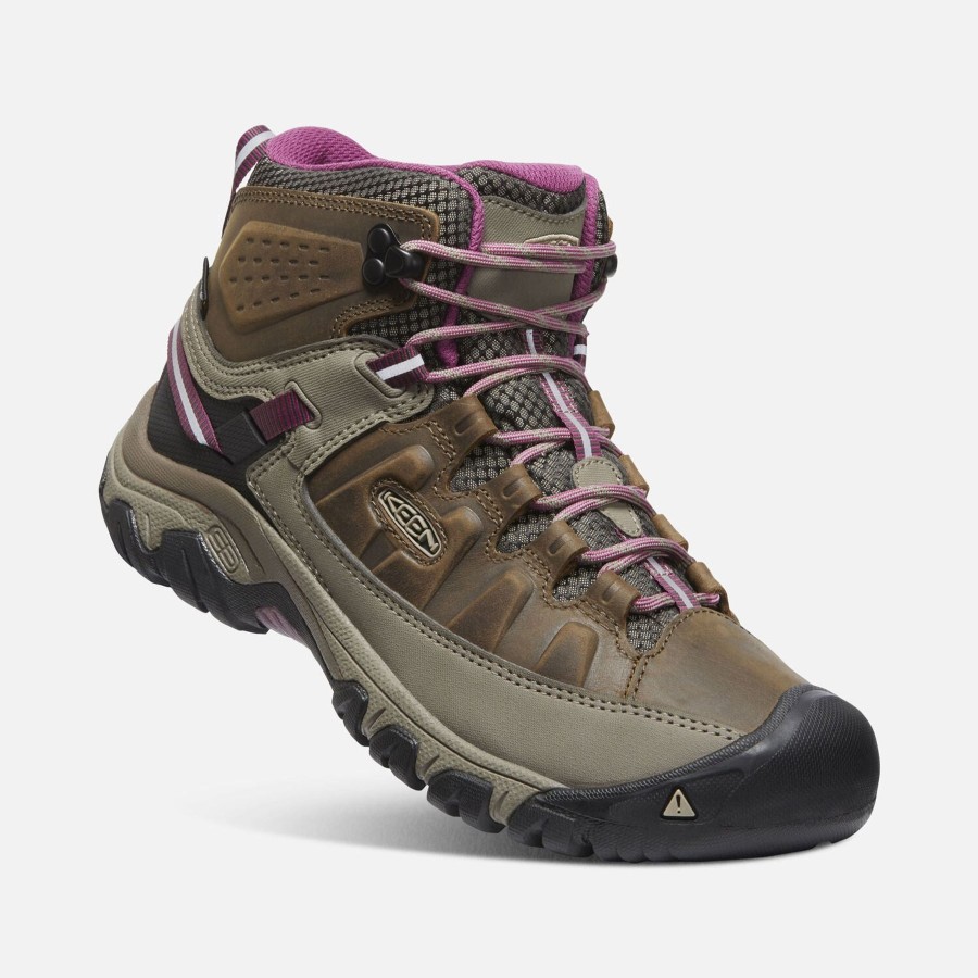 Women Keen Boots | W'S Targhee Iii Mid Waterproof-Weiss/Boysenberry