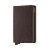 Women Secrid Wallets | Slimwallet-Vegetable Tanned Leather -Espresso Brown