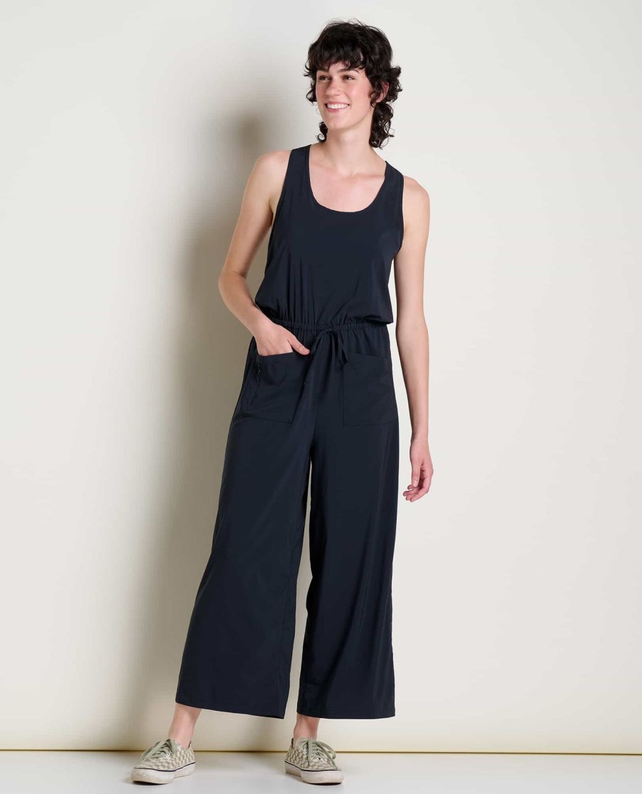 Women Toad&Co | W'S Livvy Racer Back Jumpsuit- Black