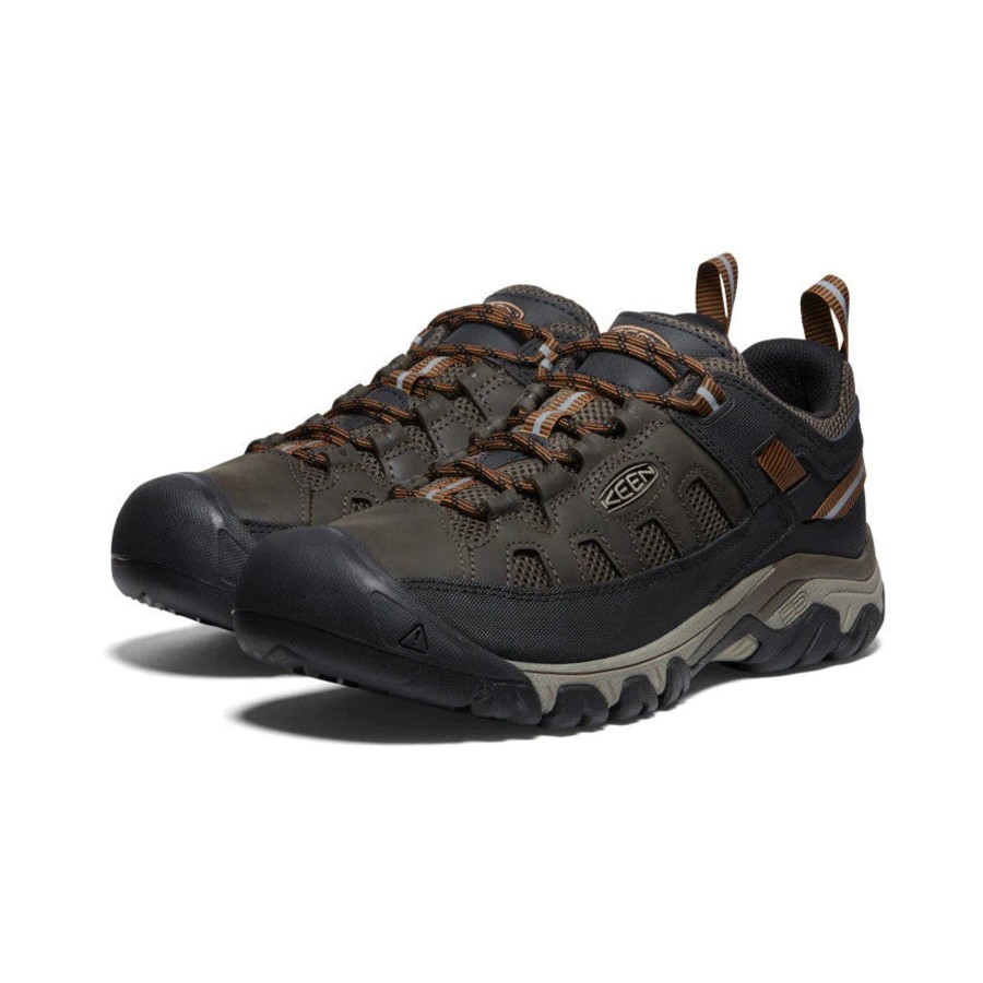 Men Keen Shoes | M'S Targhee Vent-Black Olive/Golden Brown