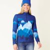 Women Krimson and Klover | W'S Bridger Base Layer Top-Hiker Blue