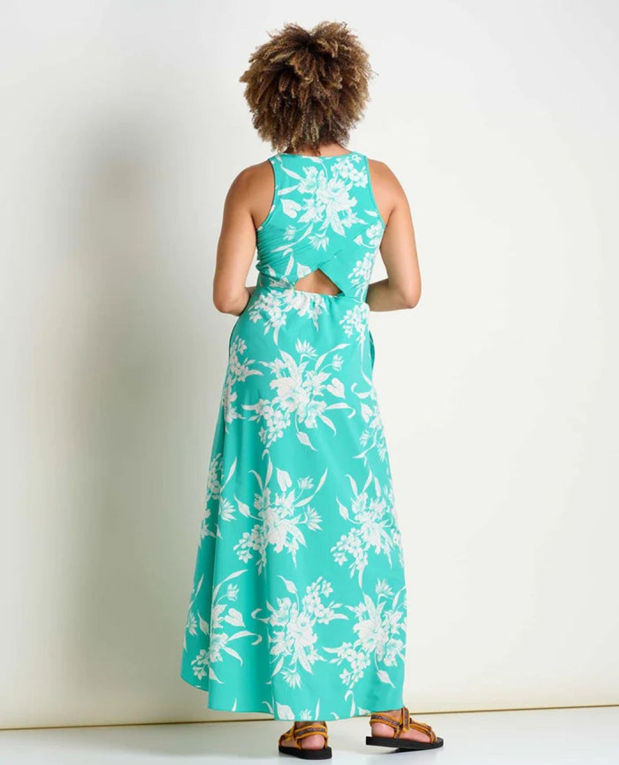 Women Toad&Co | W'S Sunkissed Maxi Dress- Salt Leaf Texture