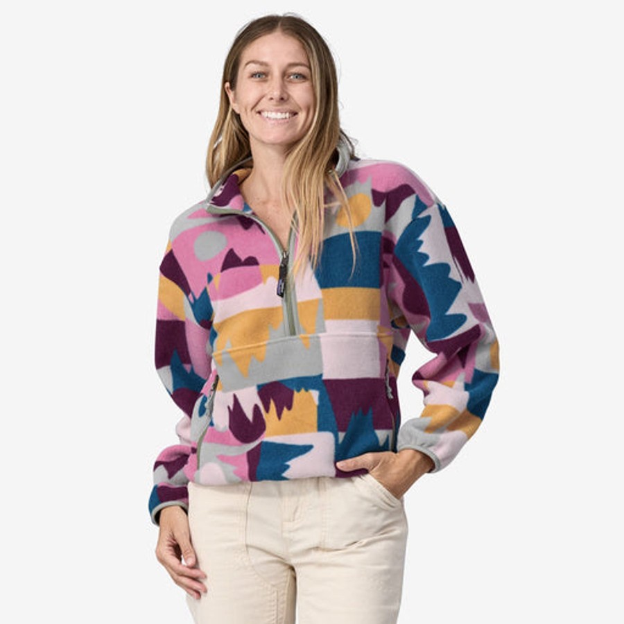 Women Patagonia Sweaters | W'S Synchilla® Fleece Marsupial-Marble Pink