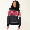 Women Krimson and Klover Sweaters | W'S Sunny Zip Neck Sweater-Black/Red