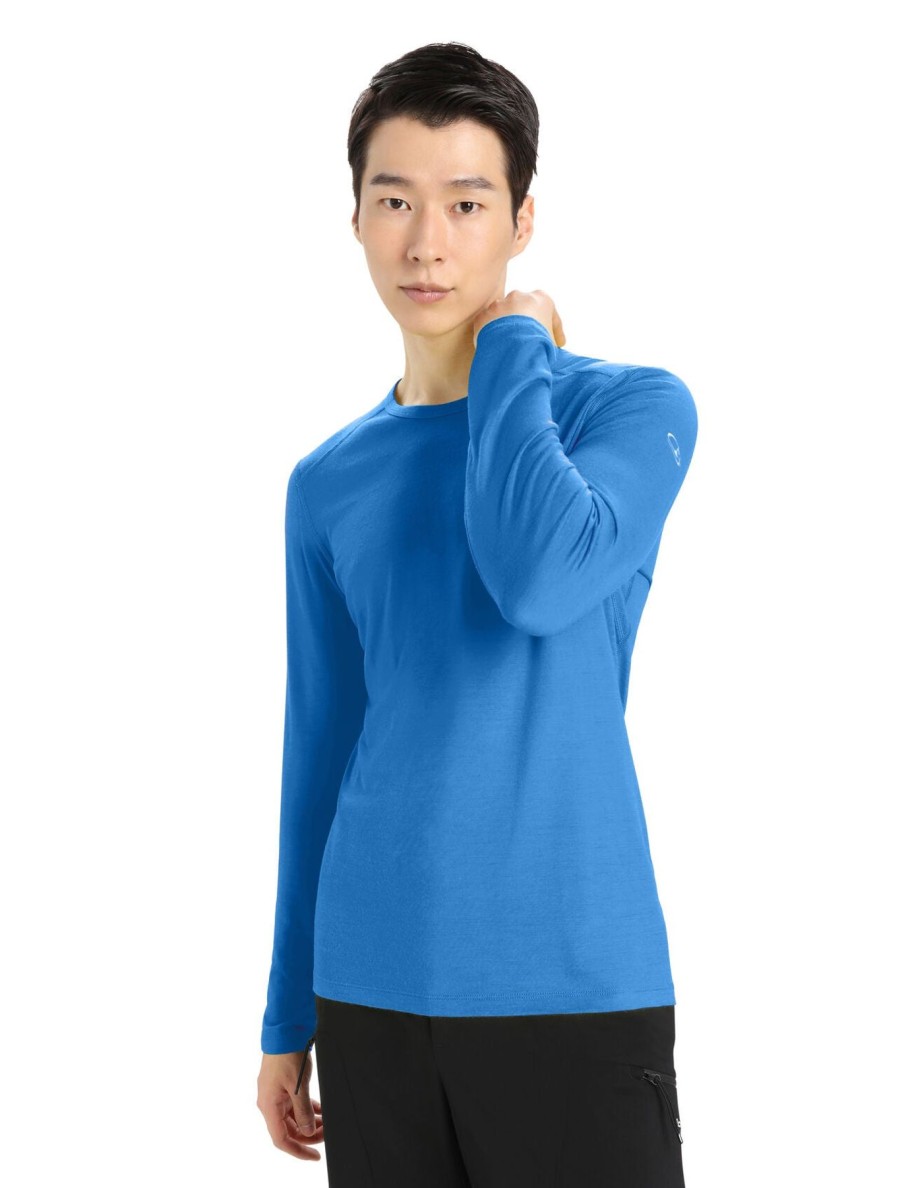 Men Icebreaker | M'S 200 Oasis Long Sleeve Crew Top-Lazurite