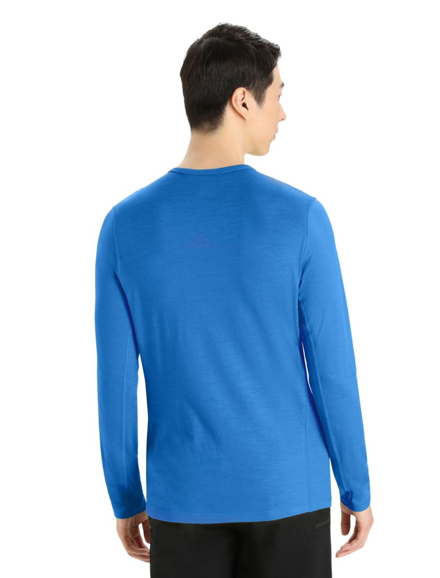 Men Icebreaker | M'S 200 Oasis Long Sleeve Crew Top-Lazurite