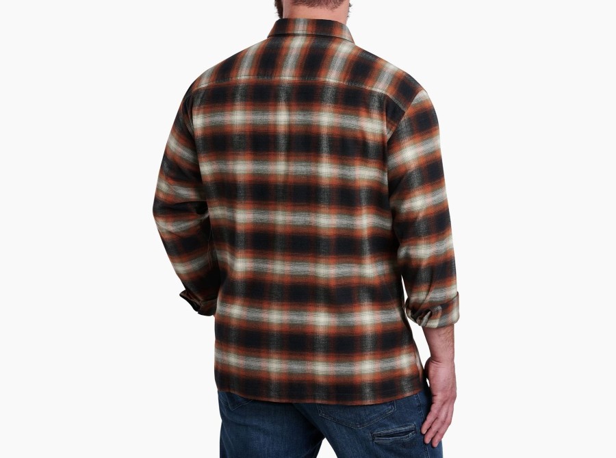 Men Kuhl Shirts | M'S Dillingr Flannel Ls- Red Rock Falls