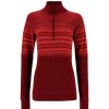 Women Kari Traa | W'S Silja Half Zip Baselayer-Rouge