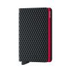 Women Secrid Wallets | Slimwallet-Cubic Black-Red