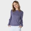 Women sandwich Sweaters | Fine Knit Sweater-Parachute Purple