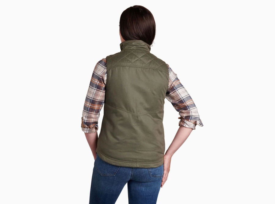 Women Kuhl Jackets | W'S Celeste Lined Vest- Sage