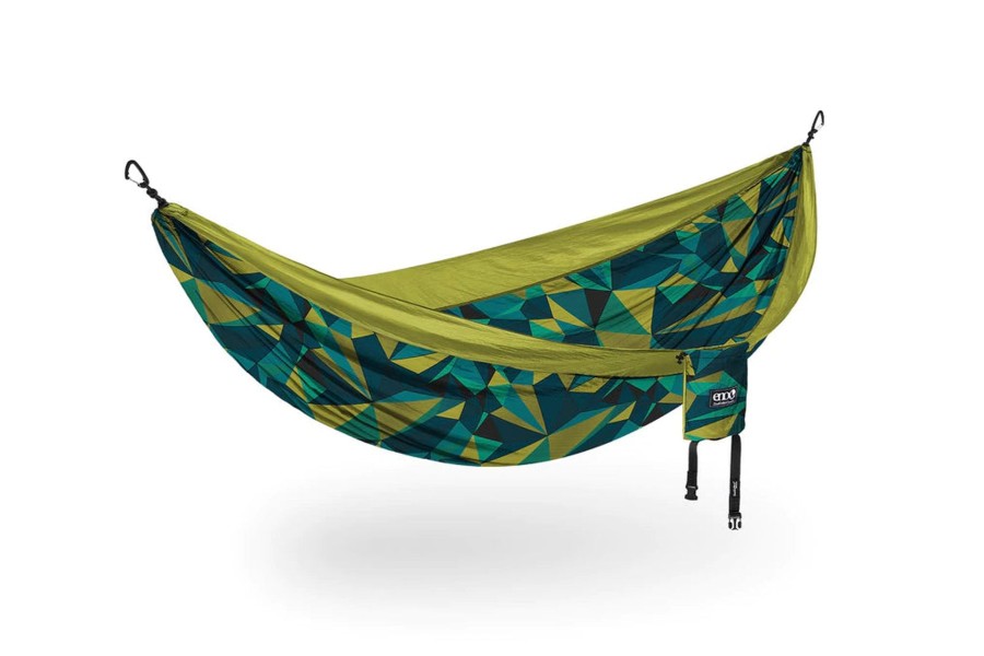 Women ENO Hammocks Other Accessories | Double Nest Patterned Hammocks- Boulder/Melon