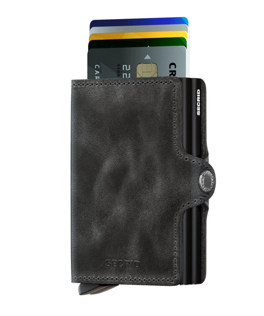 Women Secrid Wallets | Twinwallet-Vintage Black