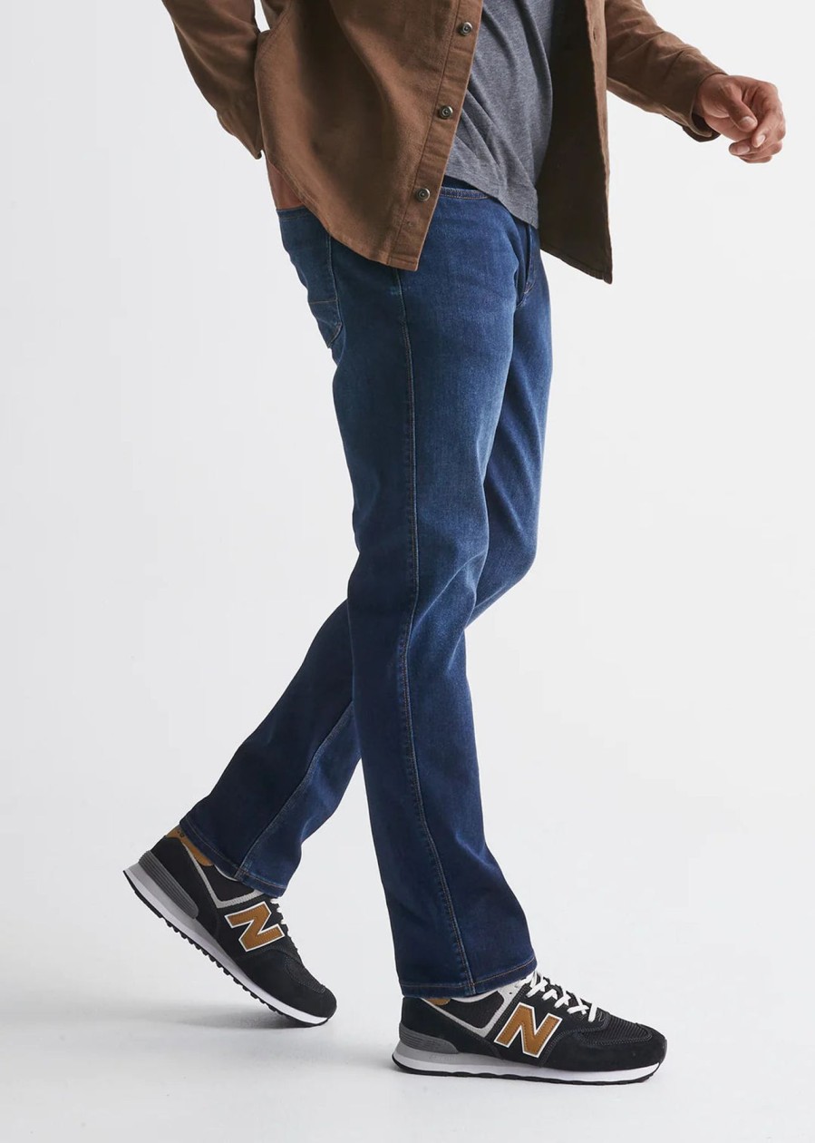 Men DU/ER Pants | M'S Performance Denim Relaxed Taper Fit-Dark Stone