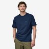 Men Patagonia Shirts | Men'S Line Logo Ridge Pocket Responsibili-Tee®-Lagom Blue