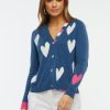 Women Zaket & Plover Sweaters | W'S Hearts Cardi-Denim