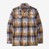 Men Patagonia Shirts | M'S Long-Sleeved Cotton In Conversion Fjord Flannel Shirt -Guides: Dried Mango