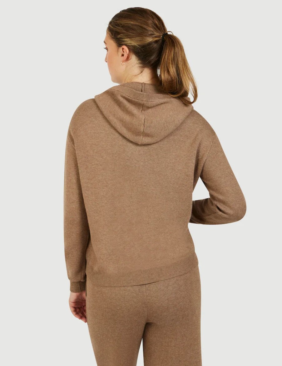 Women FIG Shirts | W'S Yari Hoodie-Taupe Heather