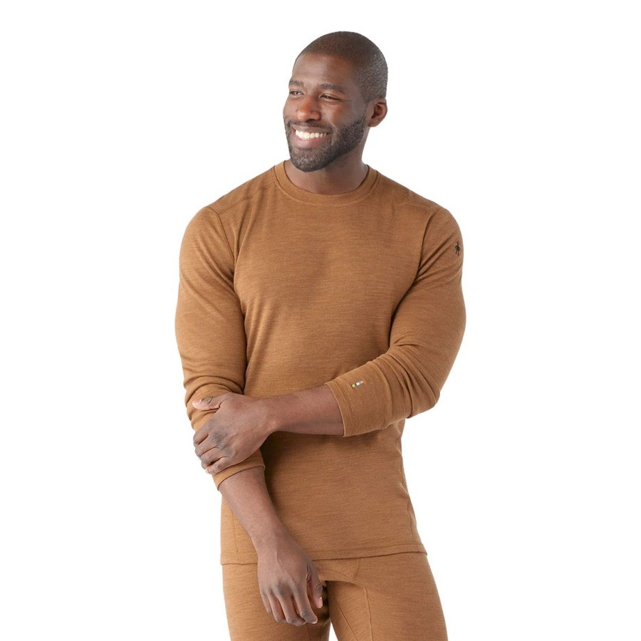 Men Smartwool Shirts | M'S Merino Classic Baselayer Crew-Fox Brown Heather