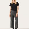 Women Part Two Pants | W'S Ilisan Knit Pant- Medium Grey Check