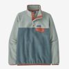 Women Patagonia Sweaters | W'S Lightweight Synchilla® Snap-T® Fleece Pullover -Nouveau Green W/Sleet Green