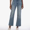 Women Kut Denim Pants | Kelsey Fab Ab Ankle Flare- Comprehensive Wash