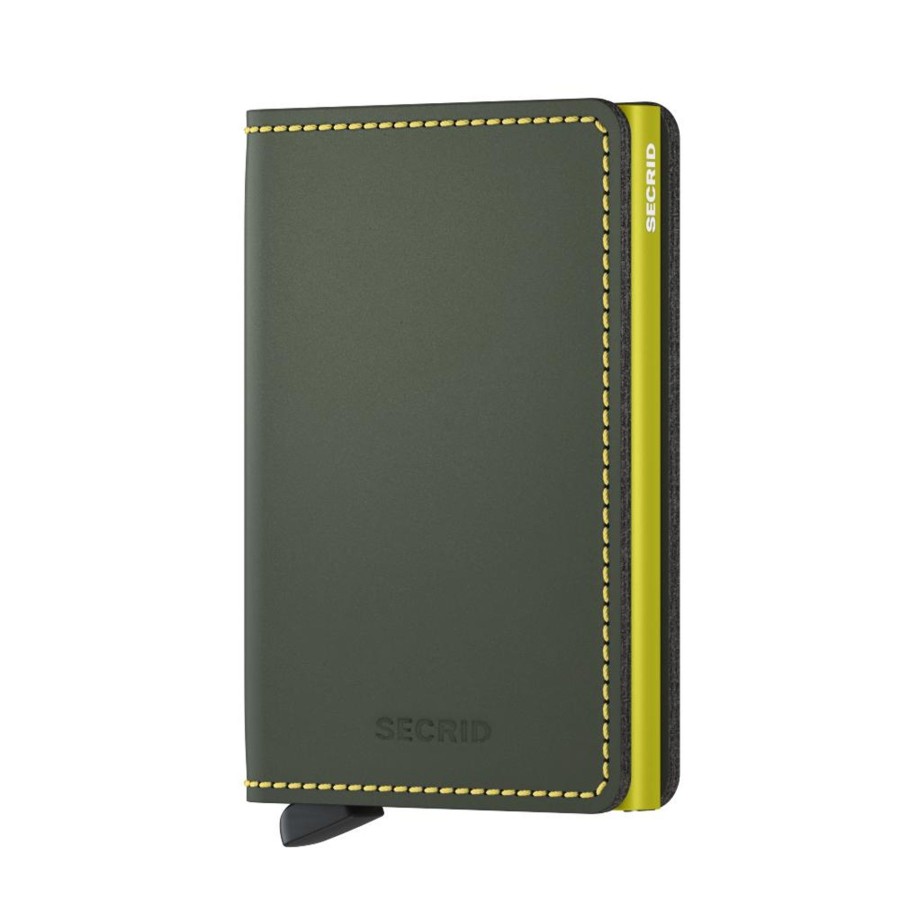 Women Secrid Wallets | Slimwallet-Matte Green & Lime