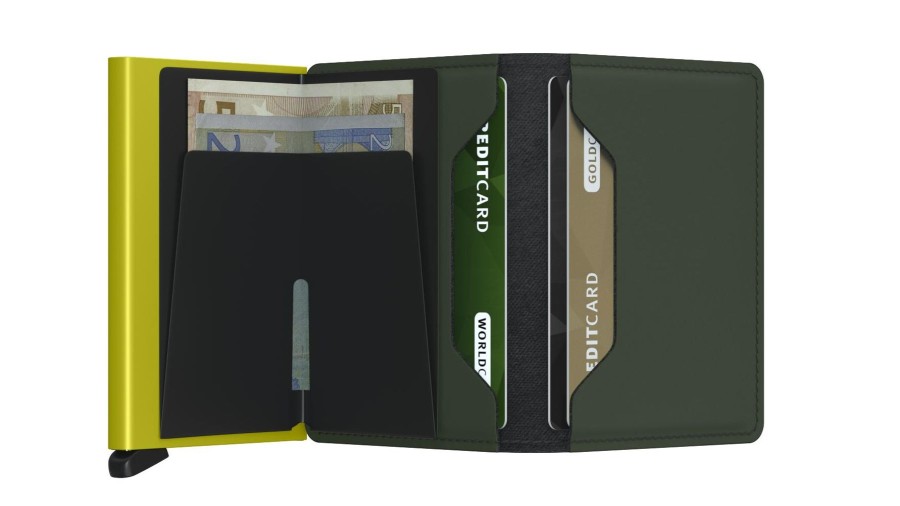 Women Secrid Wallets | Slimwallet-Matte Green & Lime